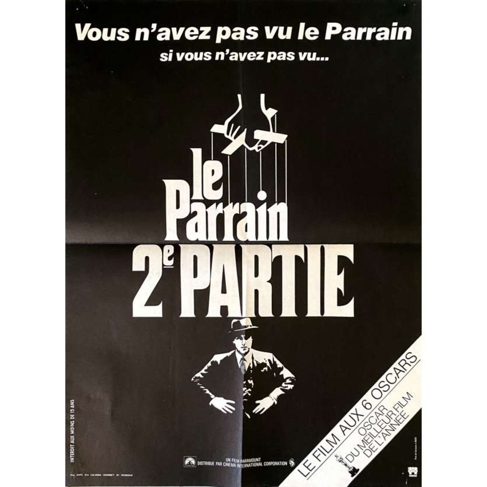 Original Godfather Part II French cinema poster